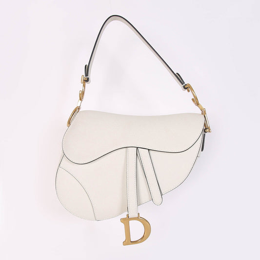 Dior Saddle Calfskin Shoulder Bag Latte