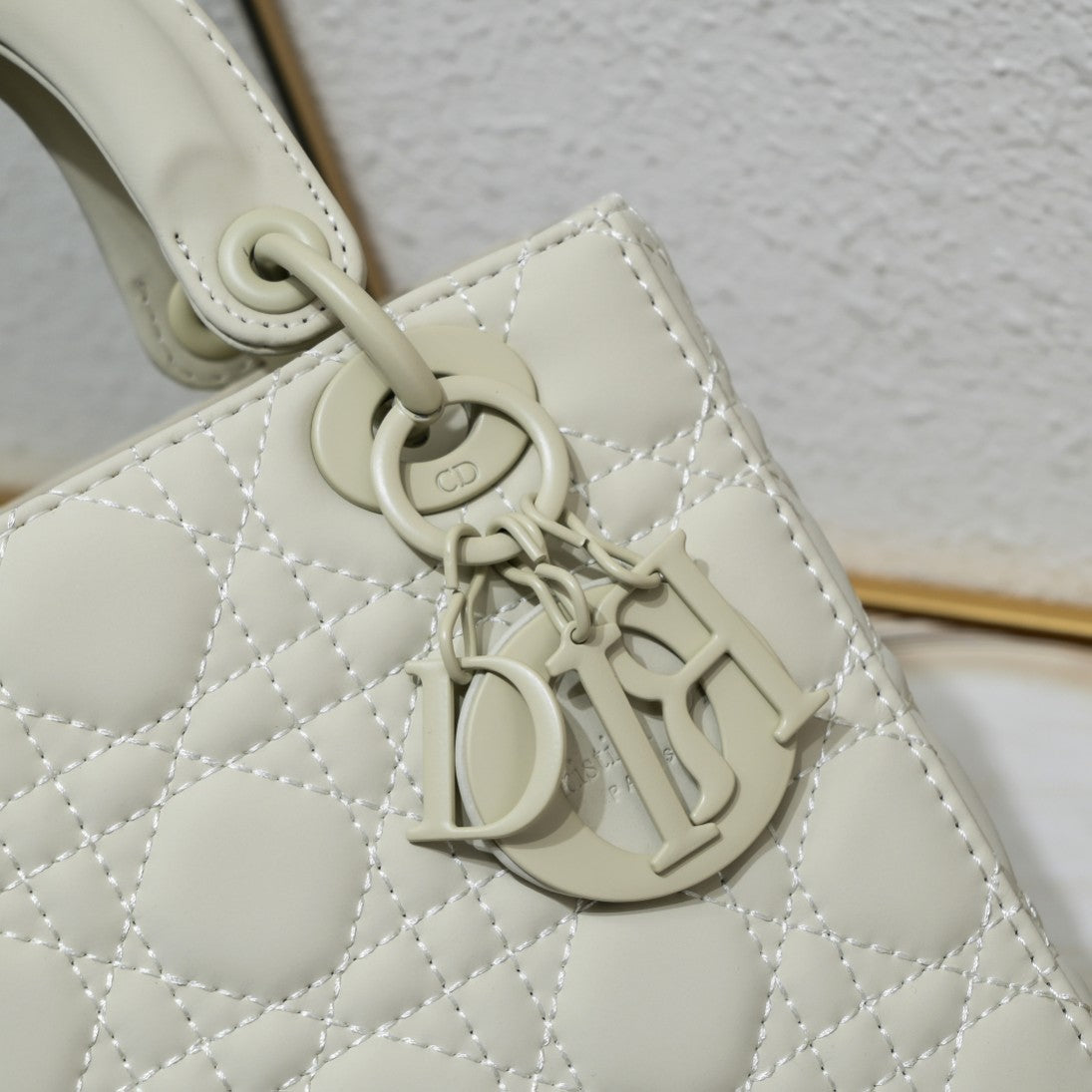 Dior Lady Bag mini White premium quality 1:1