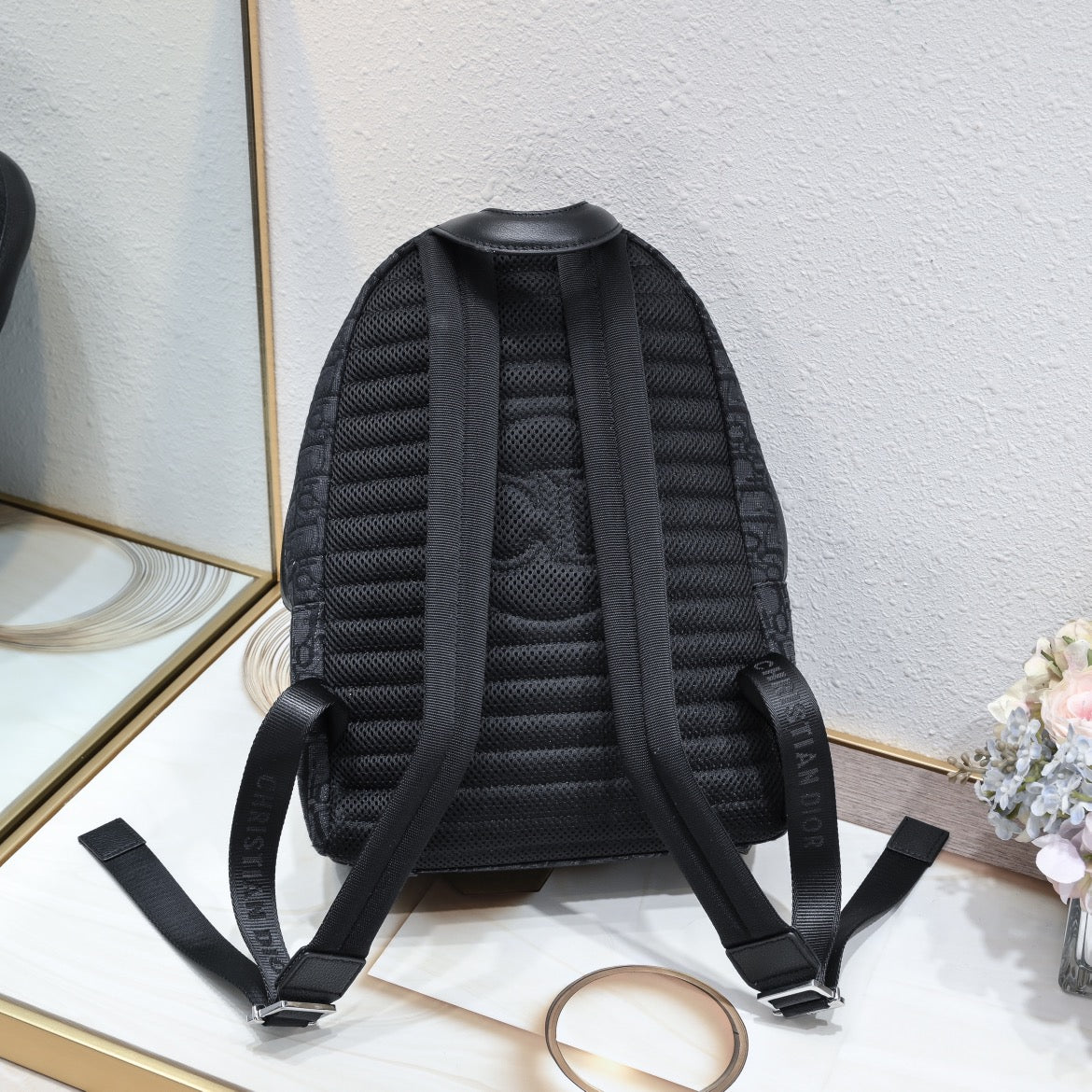 Rider Backpack Black Dior Oblique Jacquard