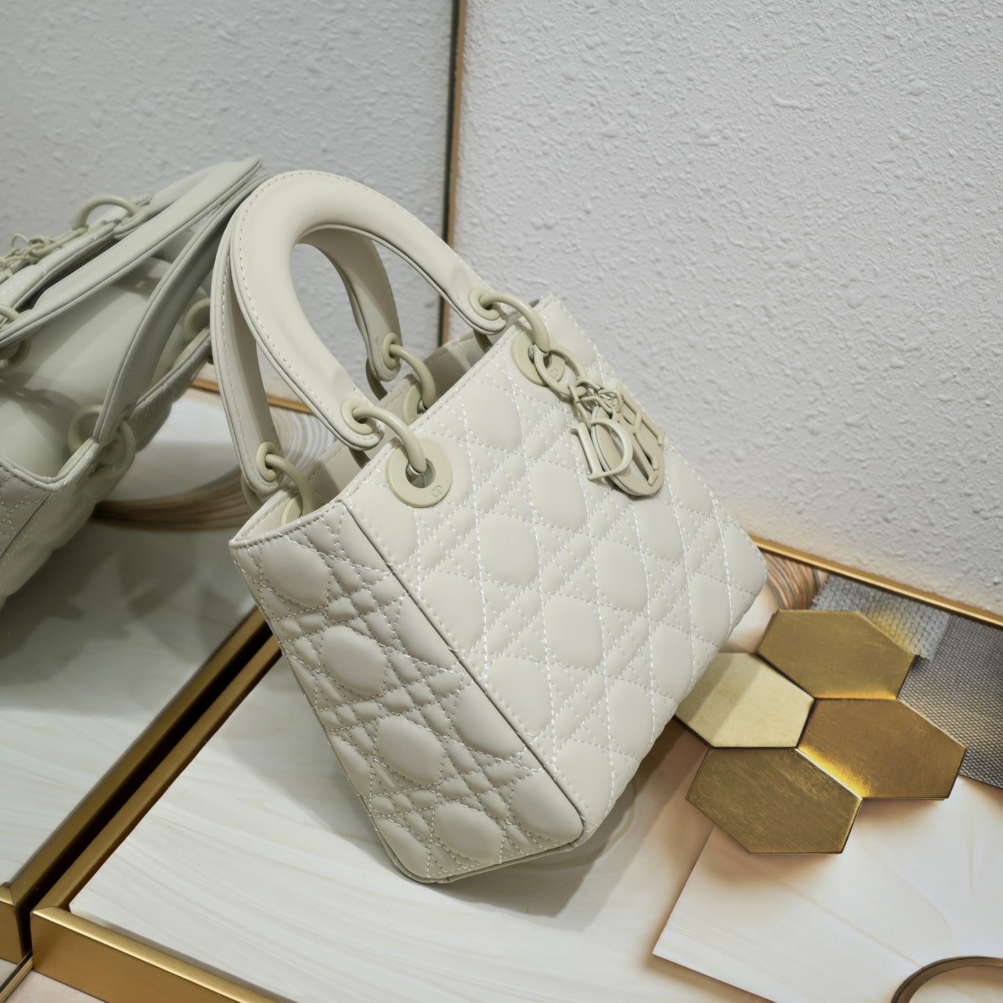 Dior Lady Bag mini White premium quality 1:1