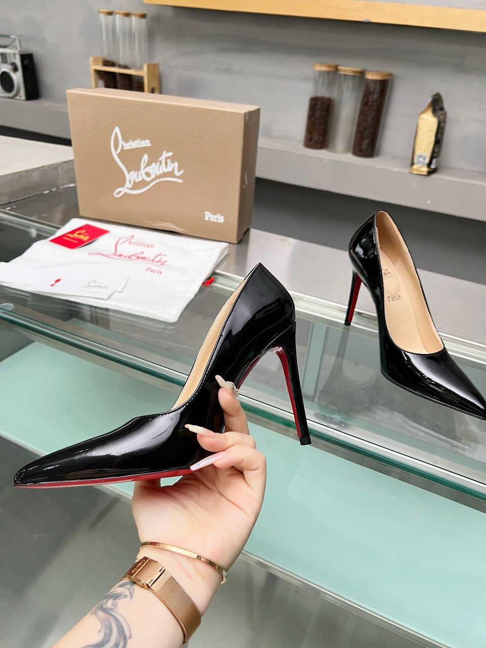 Christian Louboutin  Patent So Kate 85 Pumps premium quality