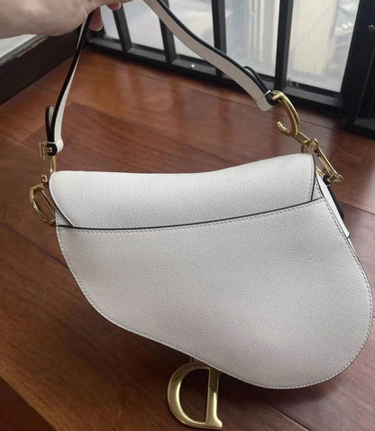 Dior Saddle Calfskin Shoulder Bag Latte