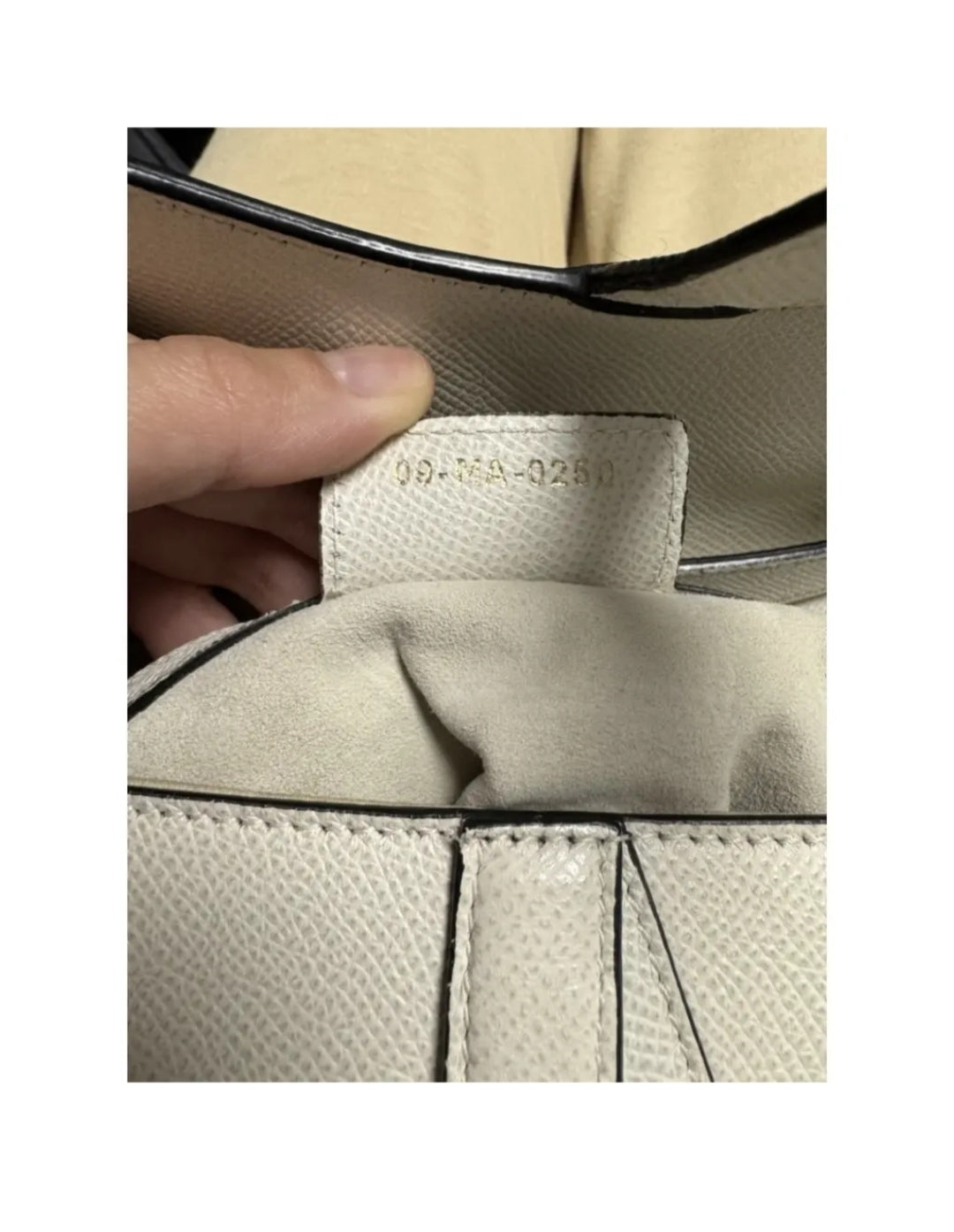 Dior Saddle Calfskin Shoulder Bag Latte