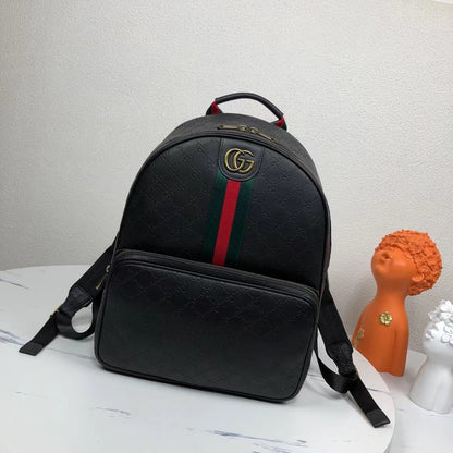 GUCCI Men's Backpack is Made of Imported Special-grade Original Leather