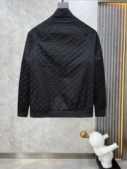 Louis Vuitton Monogram Wool Bouclette Zipped Blouson jacket