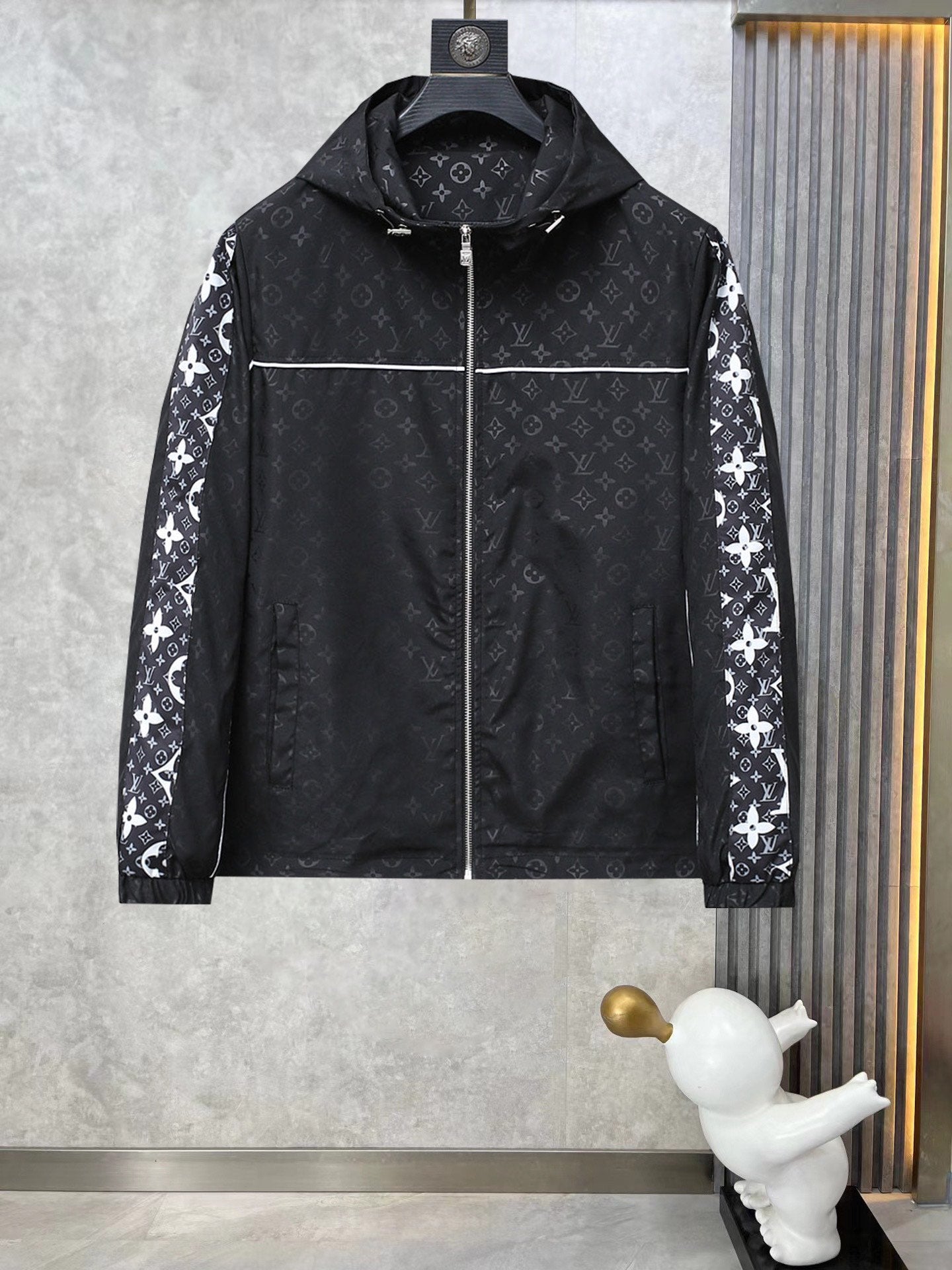 Louis Vuitton Premium Jacquard Hooded Jumper