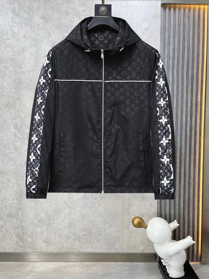 Louis Vuitton Premium Jacquard Hooded Jumper