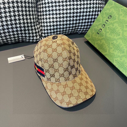 Gucci Brown Strip Cap