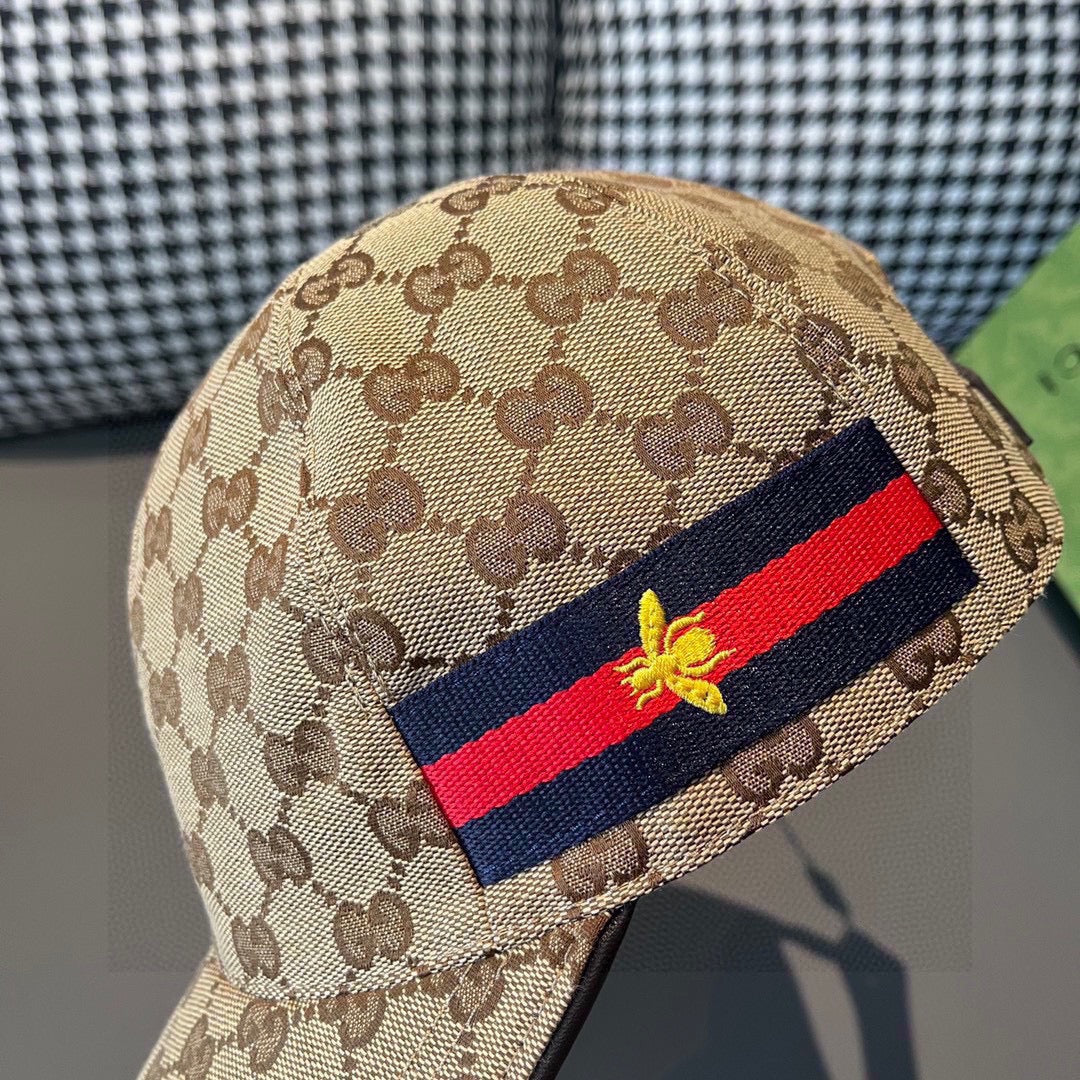 Gucci Brown Strip Cap