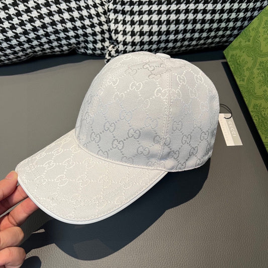 Gucci White Silver Hat