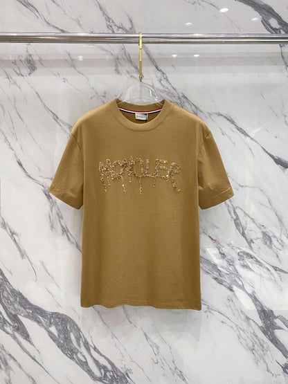 Amiri Emroidered T-shirt Cream